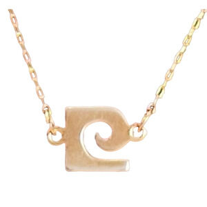 Vtg 1970s Pierre Cardin Monogram 15" Gold Plated Necklace